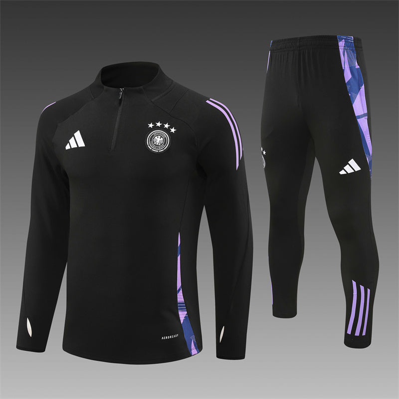 2025 Germany Black 1/4 Zip Tracksuit