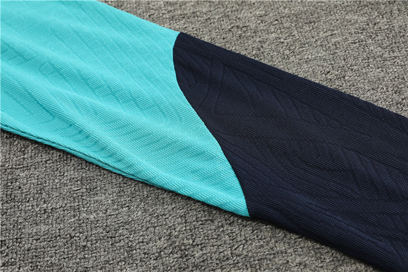 23/24 FC Barcelona Navy And Light Blue 1/4 Zip Tracksuit