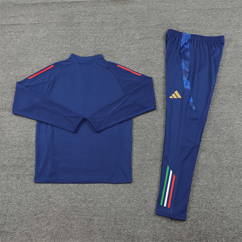 2025 Italy Blue 1/4 Zip Tracksuit