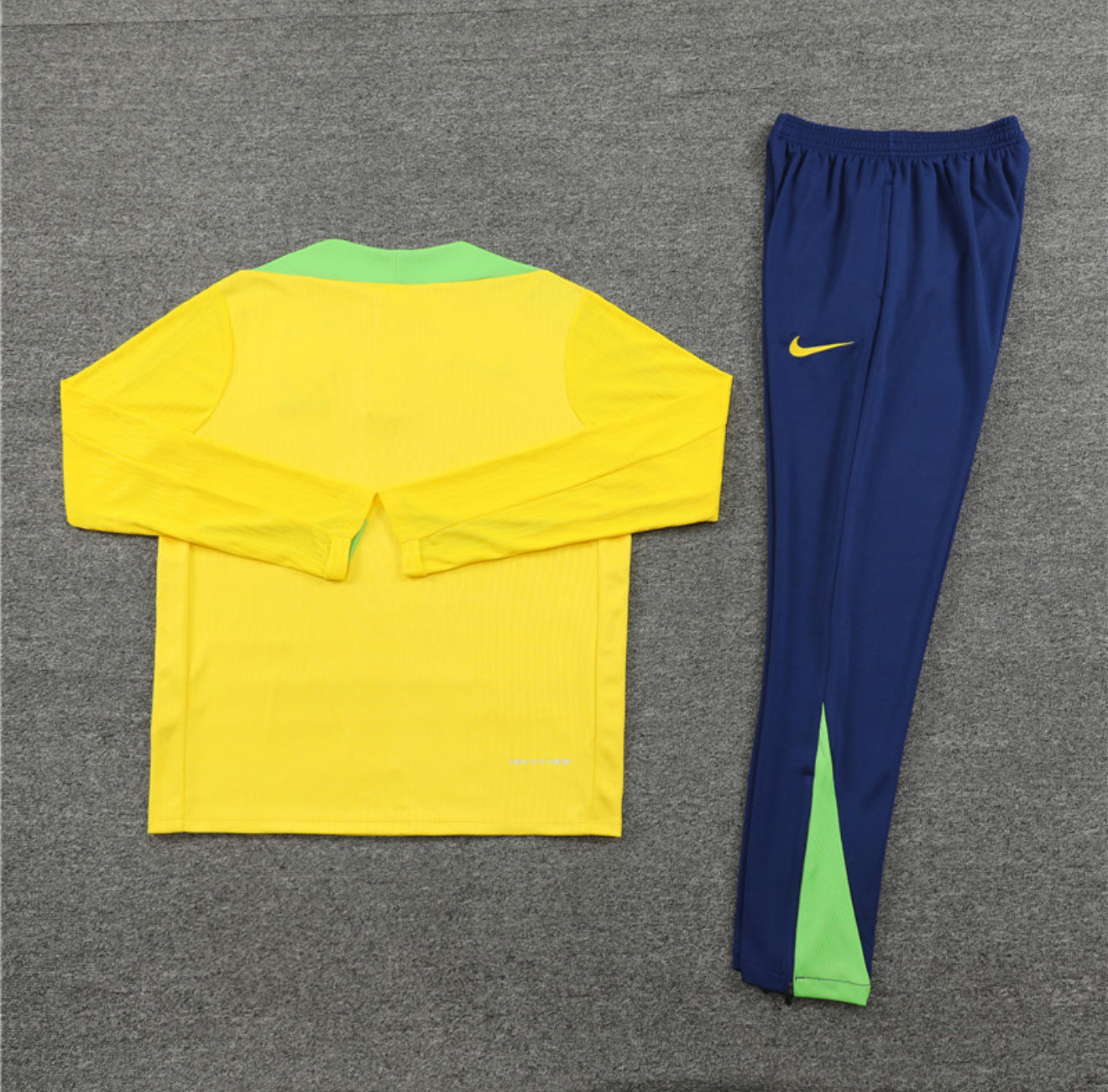 2025 Brazil Yellow, Green And Blue 1/4 Zip Tracksuit
