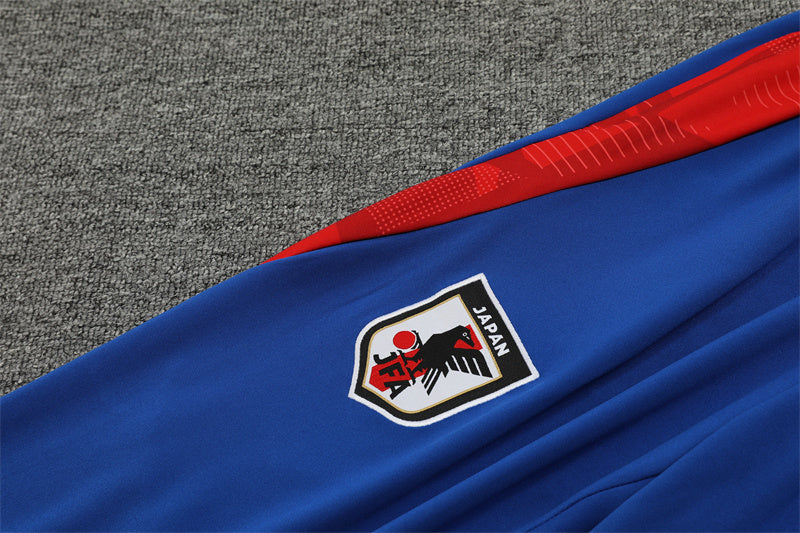 2025 Japan White, Blue And Orange 1/4 Zip Tracksuit