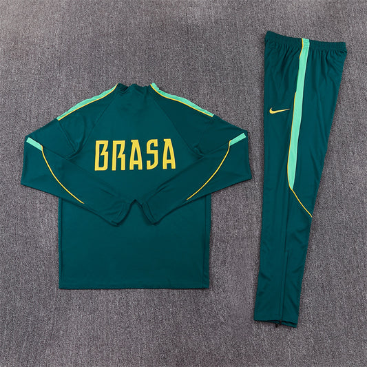 Brazil Green 1/4 Zip Tracksuit