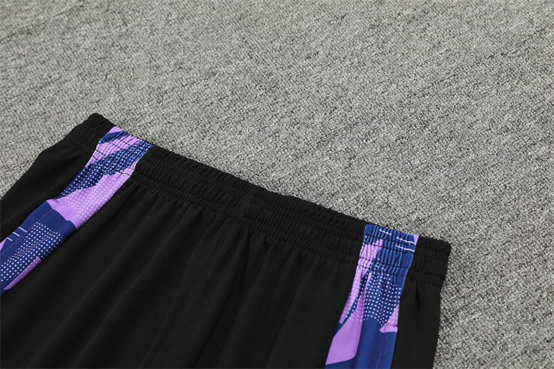 2025 Germany Purple And Black 1/4 Zip Tracksuit
