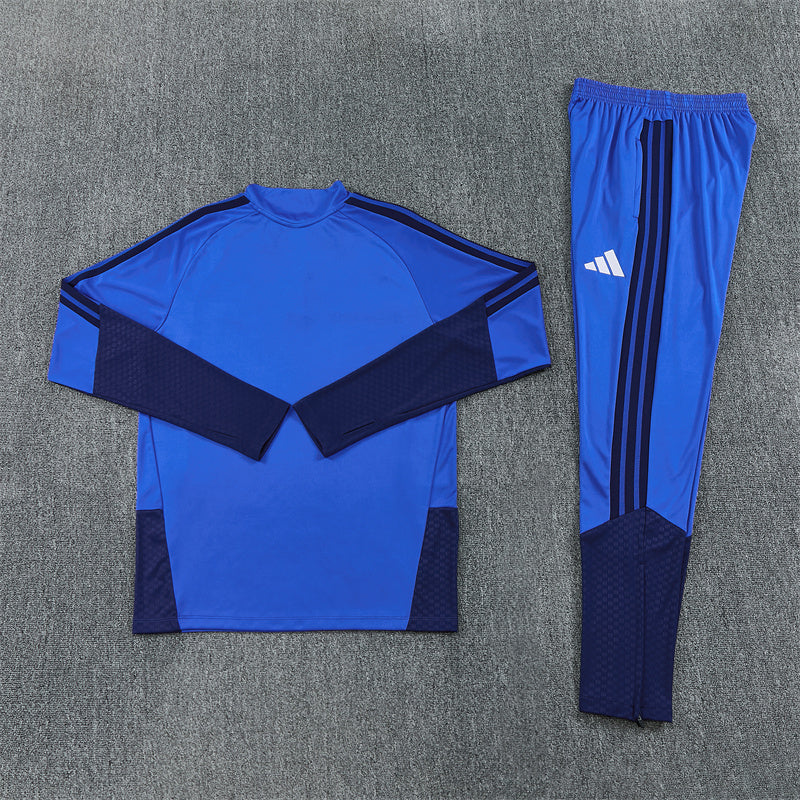 Manchester United Royal Blue 1/4 Zip Tracksuit
