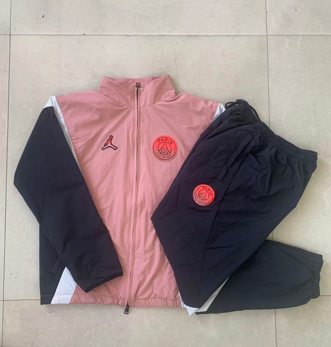 25/25 PSG Pink And Black Woven Tracksuit