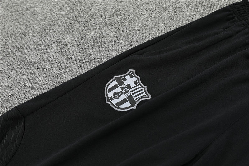 22/23 FC Barcelona Grey, Red And Blue 1/4 Zip Tracksuit