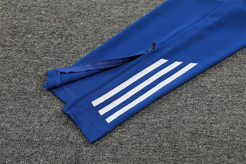2025 Japan White, Blue And Orange 1/4 Zip Tracksuit