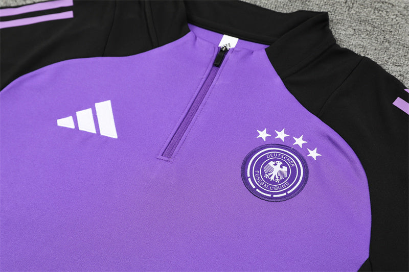 2025 Germany Purple And Black 1/4 Zip Tracksuit