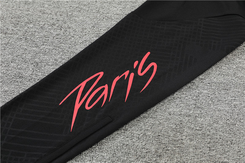 22/23 Jordan x PSG Black And Blue 1/4 Zip Tracksuit