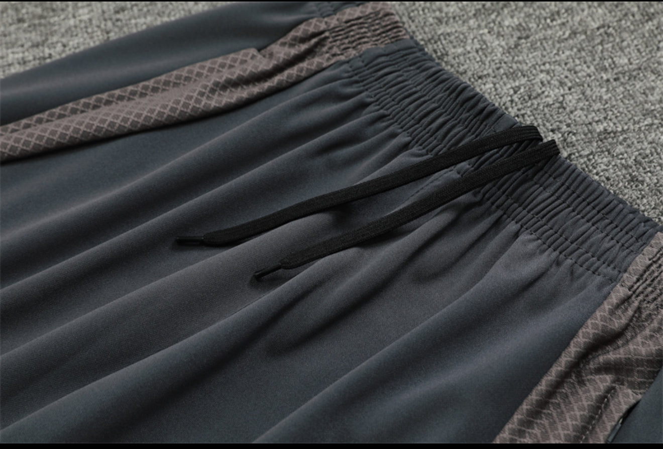 24/25 Real Madrid Dark Grey 1/4 Zip Tracksuit