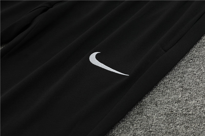 24/25 FC Barcelona Grey And Black 1/4 Zip Training Tracksuit