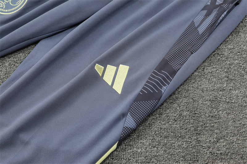 2024/2025 Ajax Yellow And Grey 1/4 Zip Tracksuit