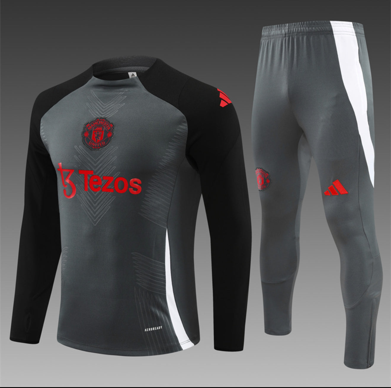 24/25 Manchester United Dark Grey Tracksuit