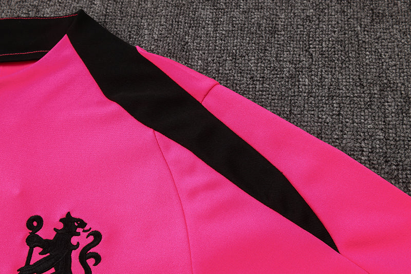 24/25 Chelsea FC Pink And Black 1/4 Zip Tracksuit