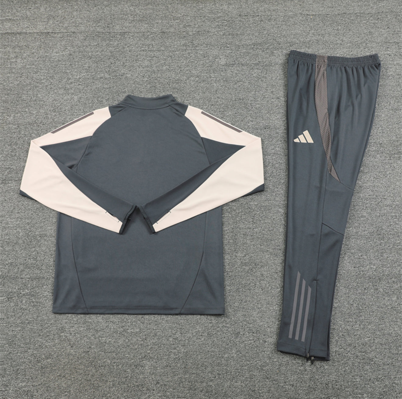 24/25 Real Madrid Dark Grey 1/4 Zip Tracksuit