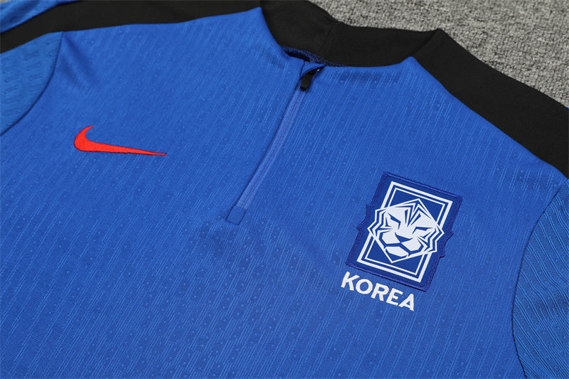 2025 South Korea Blue 1/4 Zip Tracksuit