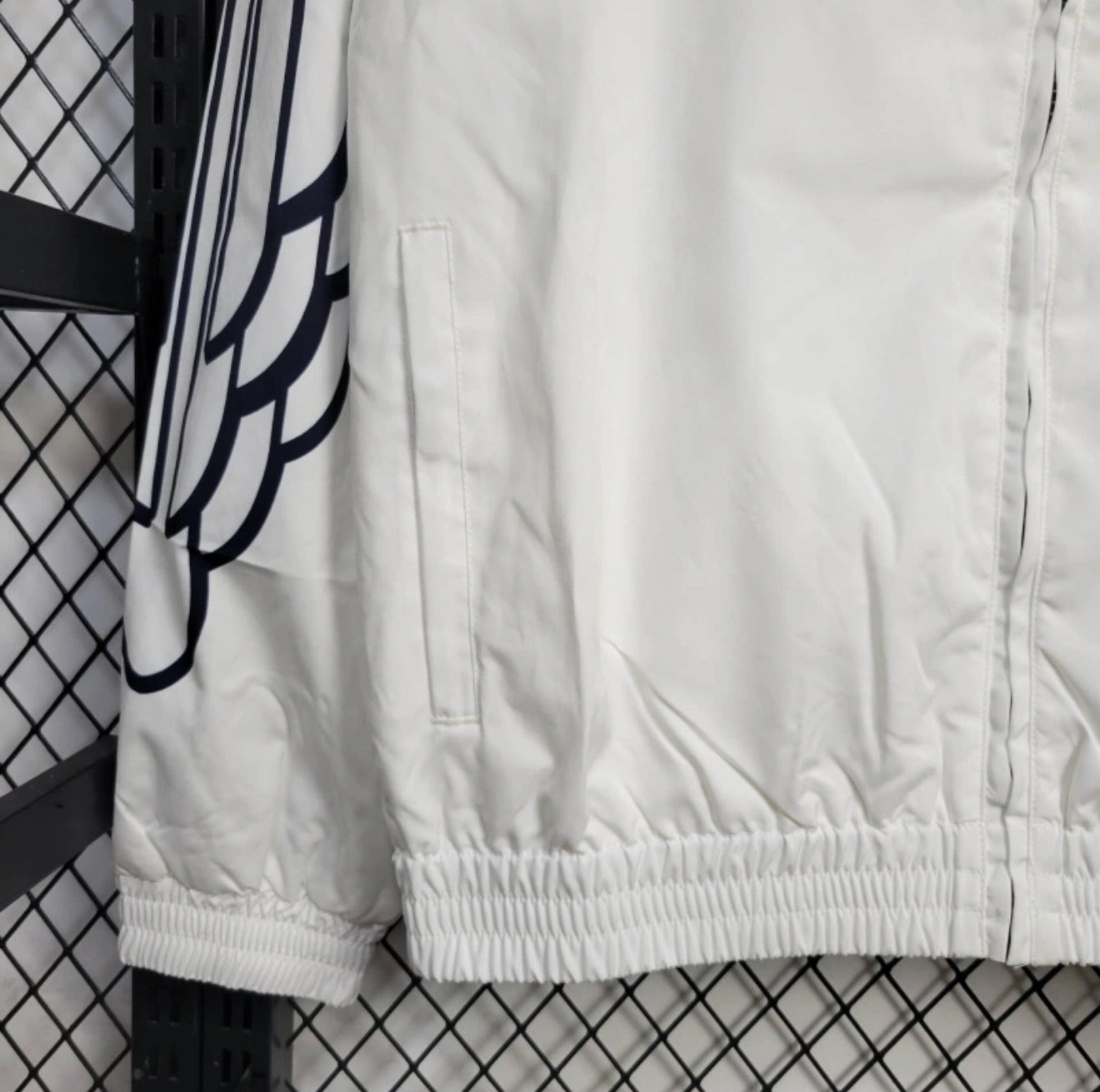 PSG x Air Jordan White/Blue Windbreaker