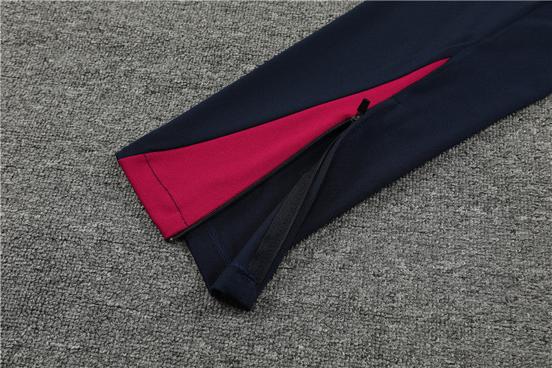 2025 England White, Red And Blue 1/4 Zip Tracksuit