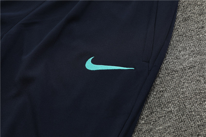 23/24 FC Barcelona Navy And Light Blue 1/4 Zip Tracksuit