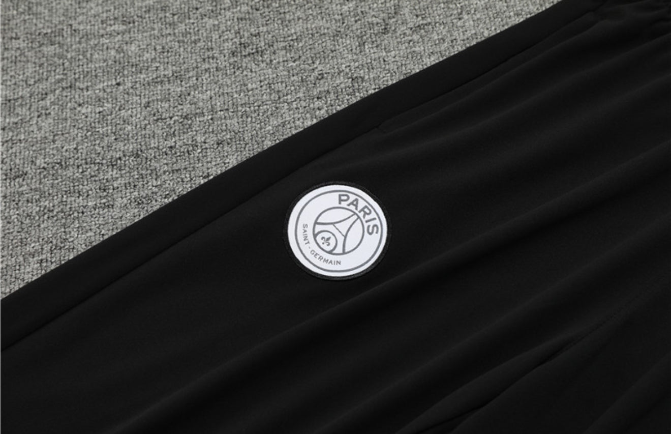 24/25 Jordan x PSG Grey And Pink 1/4 Zip Tracksuit