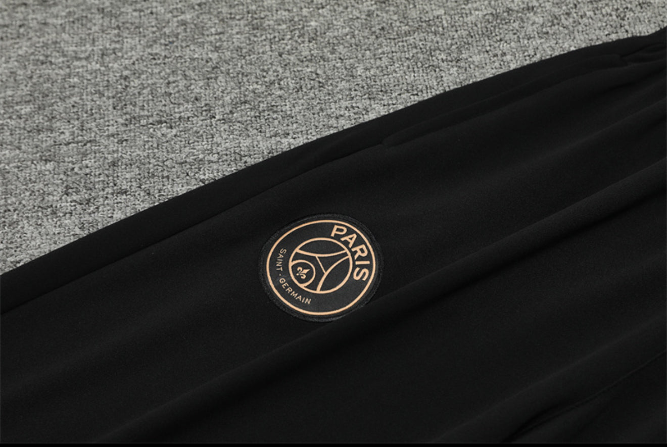 24/25 Jordan x PSG White And Salmon Pink 1/4 Zip Tracksuit