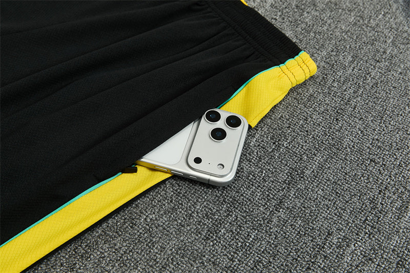 Brazil x Jordan Black/Yellow Shorts Training Set