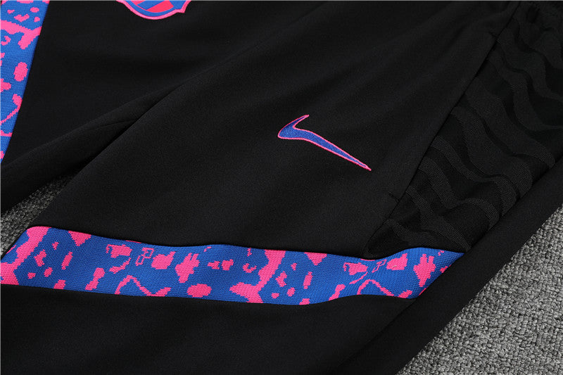 21/22 FC Barcelona Black And Purple 1/4 Zip Tracksuit