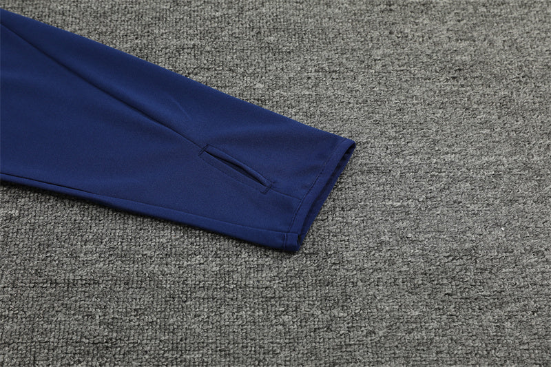 2025 Italy Blue 1/4 Zip Tracksuit