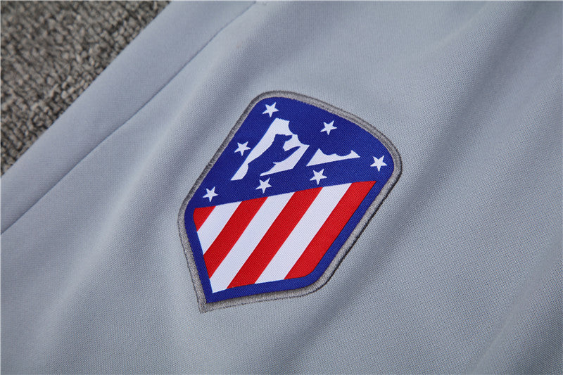 24/25 Atletico Madrid Light Blue And Grey 1/4 Zip Tracksuit