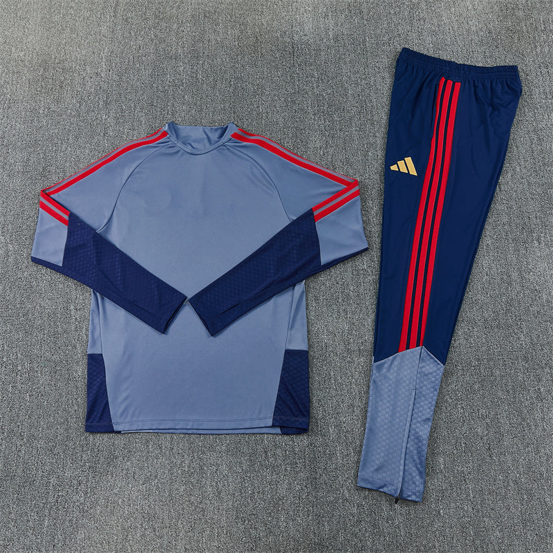 Bayern Munich Grey 1/4 Zip Tracksuit