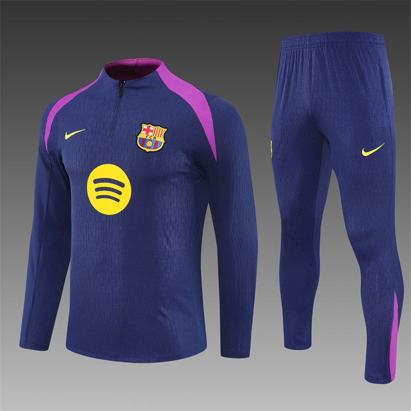 25/26 FC Barcelona Navy/Purple 1/4 Zip Tracksuit