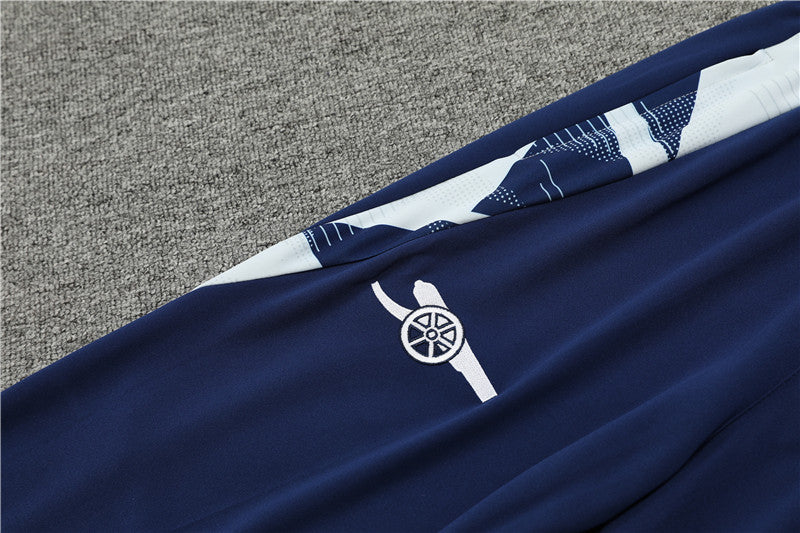 24/25 Arsenal FC Red, White And Blue 1/4 Zip Tracksuit