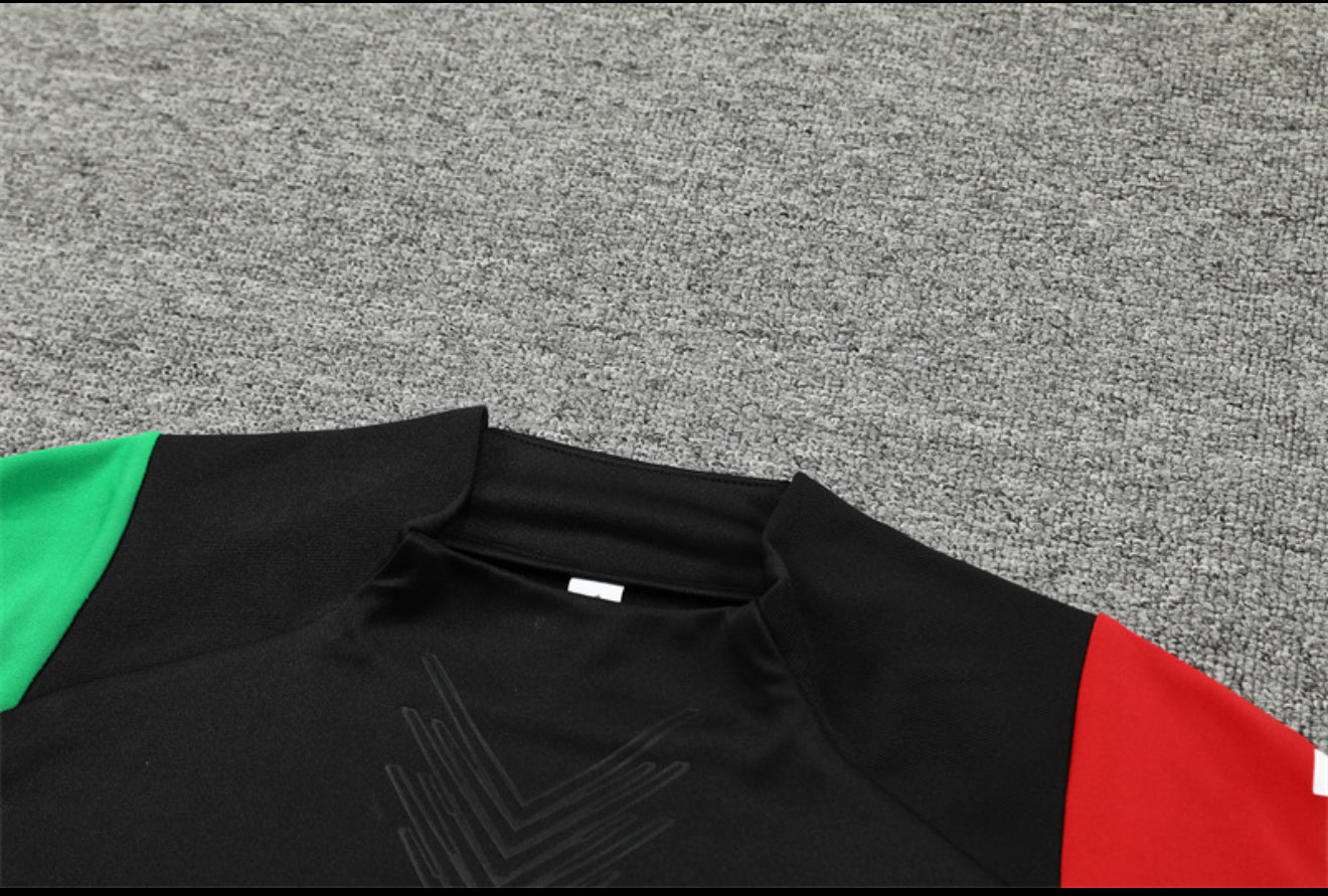 24/25 Arsenal FC Black, Green And Red Tracksuit
