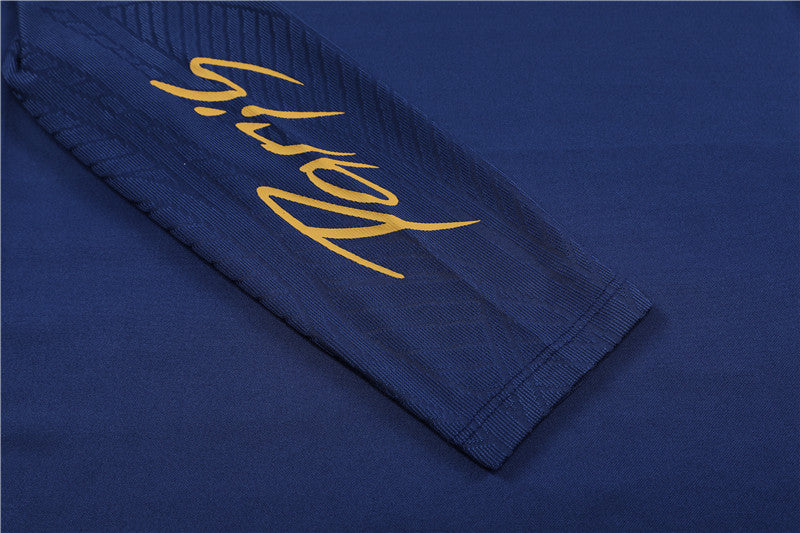 23/24 Jordan x PSG Dark Blue 1/4 Zip Tracksuit