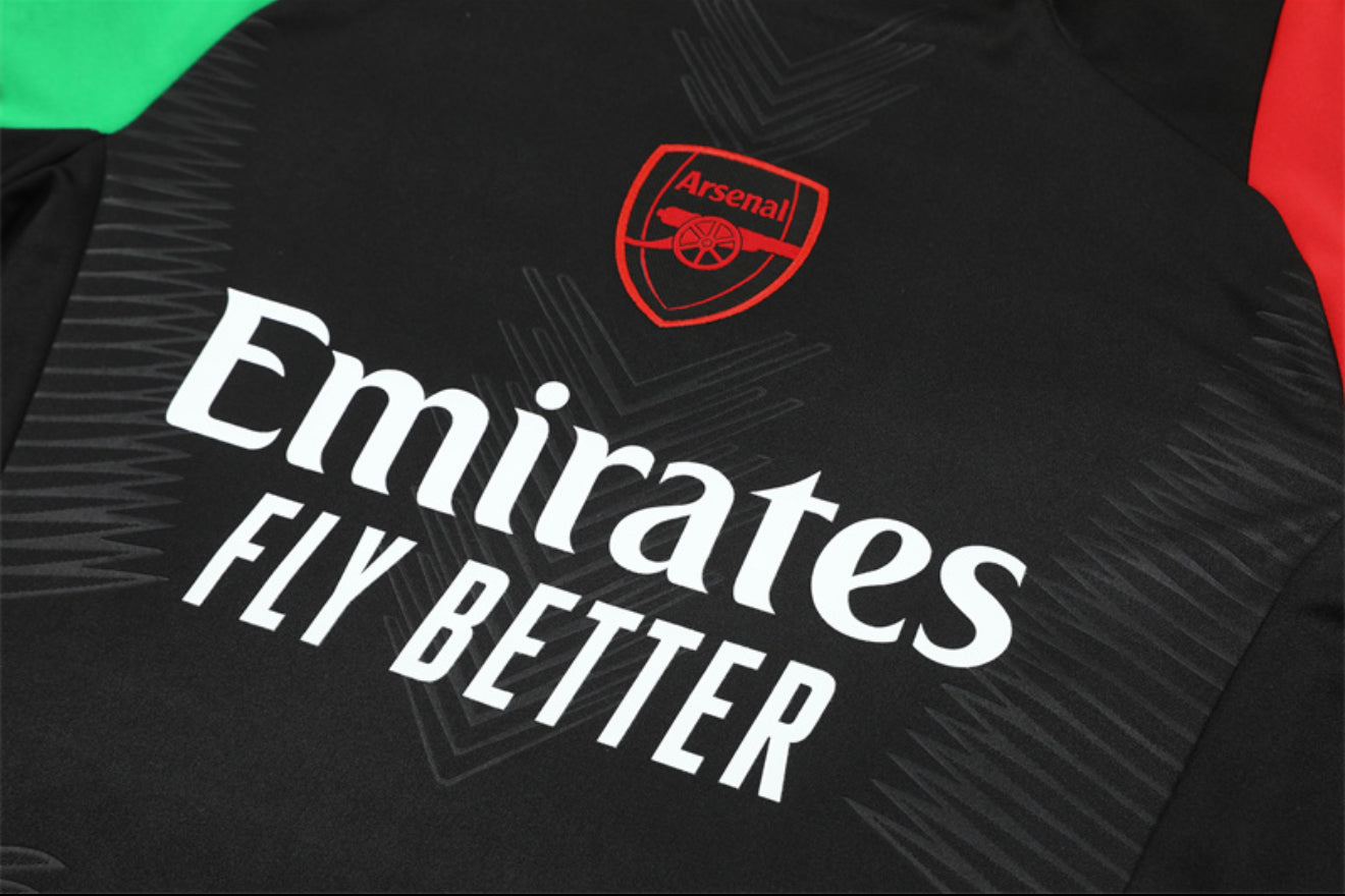 24/25 Arsenal FC Black, Green And Red Tracksuit
