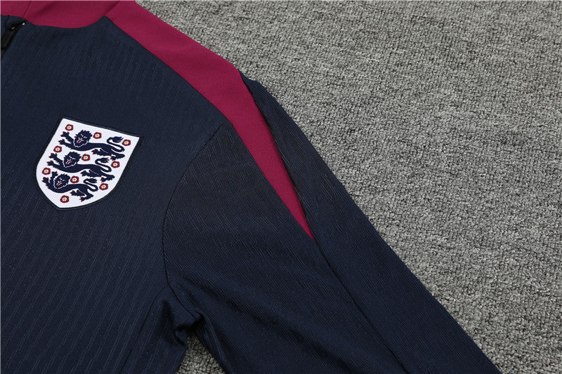 2025 England Dark Blue 1/4 Zip Tracksuit