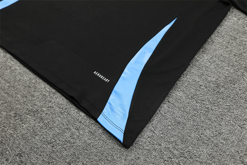 2025 Argentina Black 1/4 Zip Tracksuit