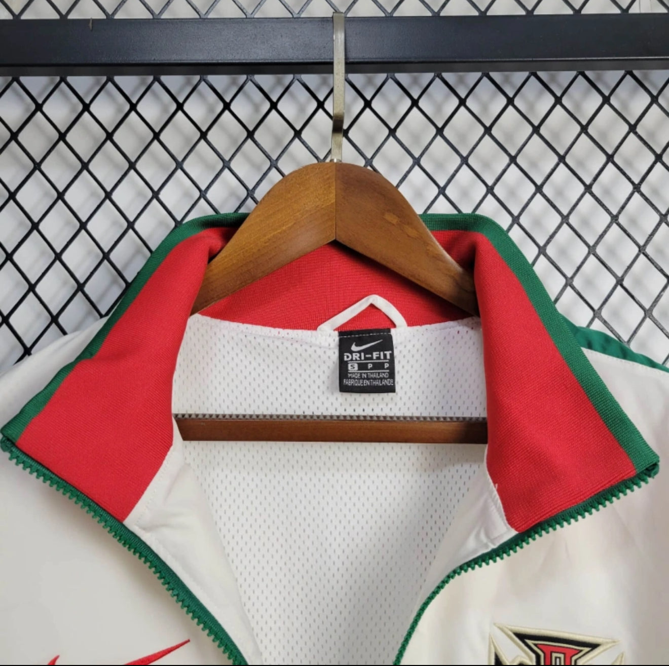 Portugal Cream/Red/Green Windbreaker