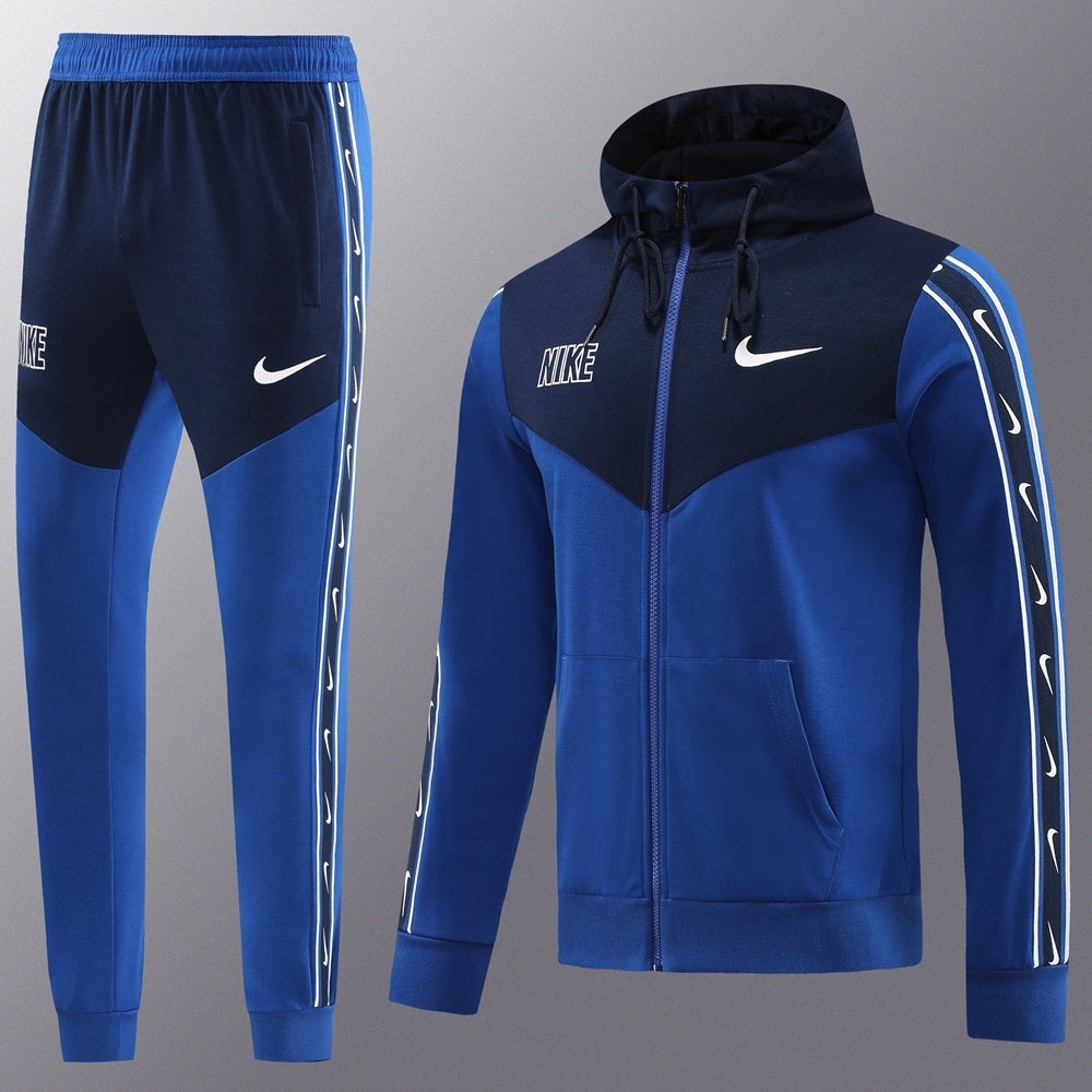 Nike Repeat Navy Hooded Tracksuit