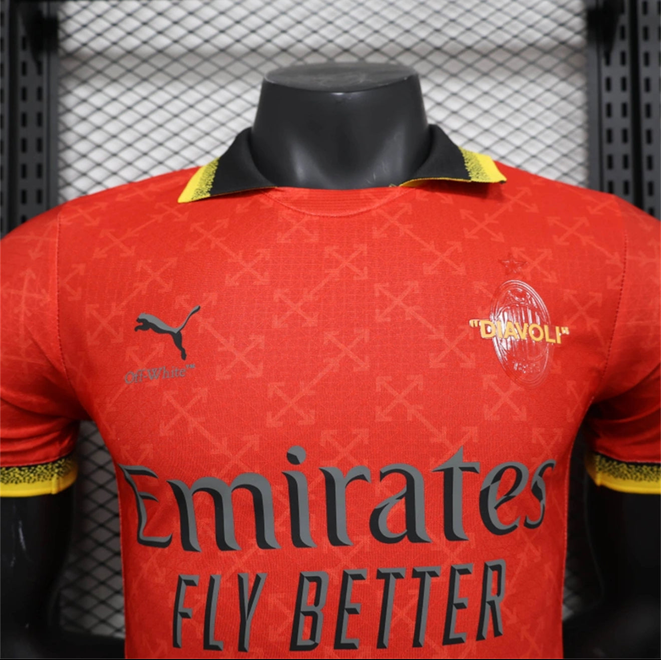 AC Milan x Off-White Red Jersey (Players Version)