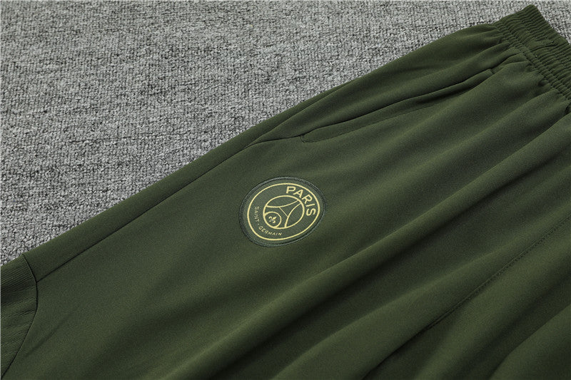 23/24 Jordan x PSG Dark Green 1/4 Zip Tracksuit