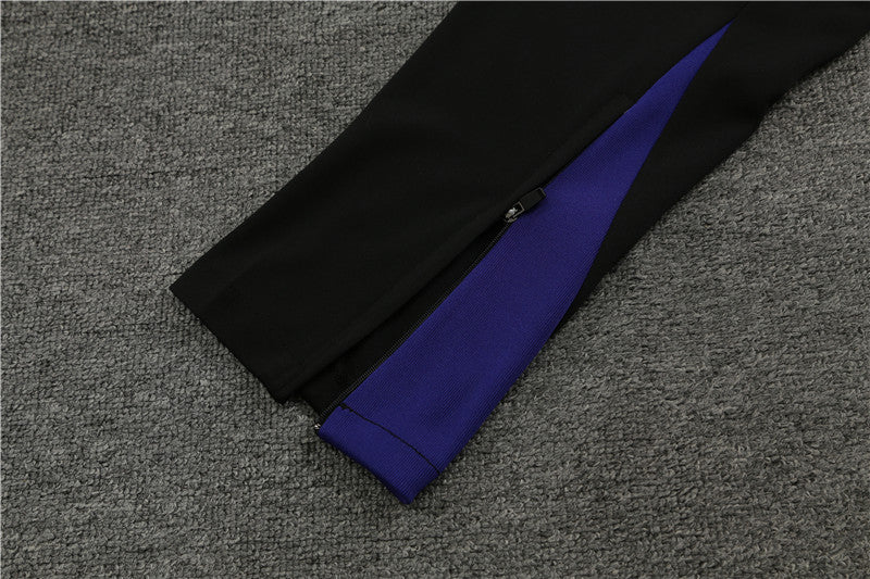 24/25 FC Barcelona Black, Blue And Red 1/4 Zip Tracksuit