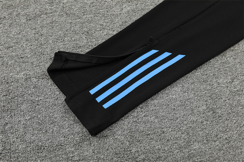 2025 Argentina Black 1/4 Zip Tracksuit