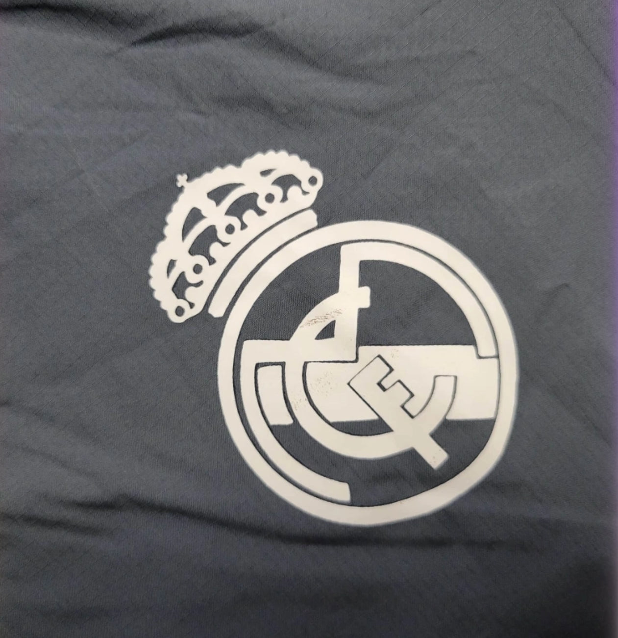 Real Madrid Grey/White Windbreaker