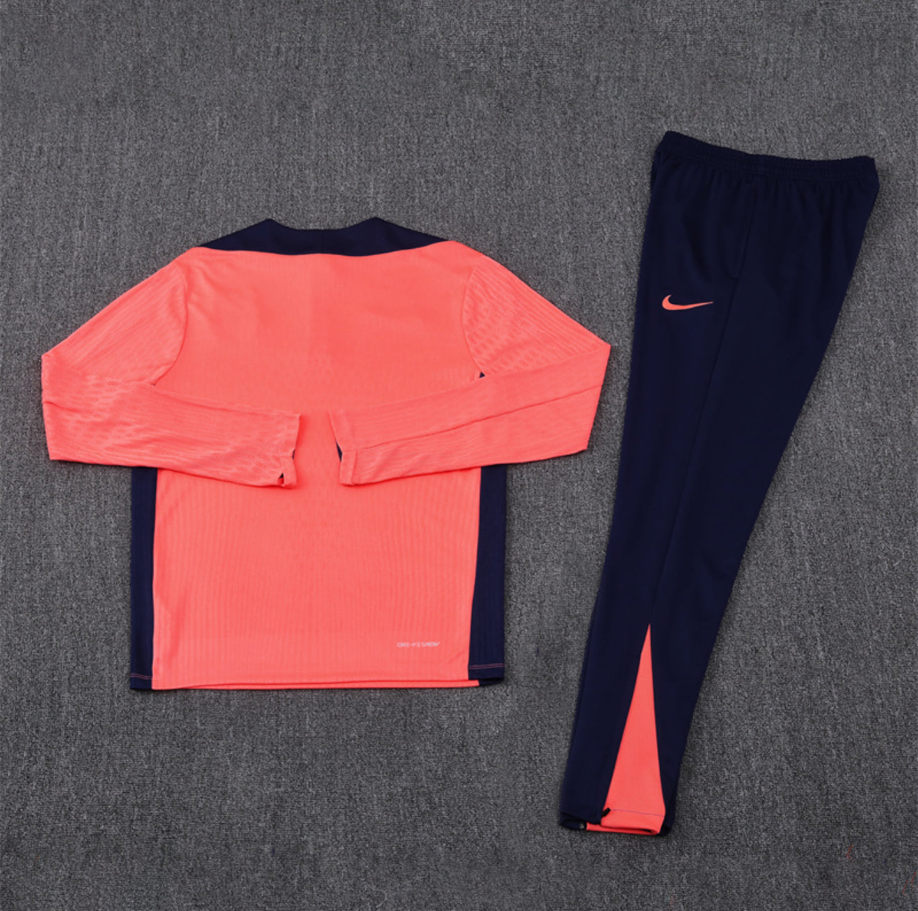 24/25 FC Barcelona Orange And Navy 1/4 Zip Tracksuit
