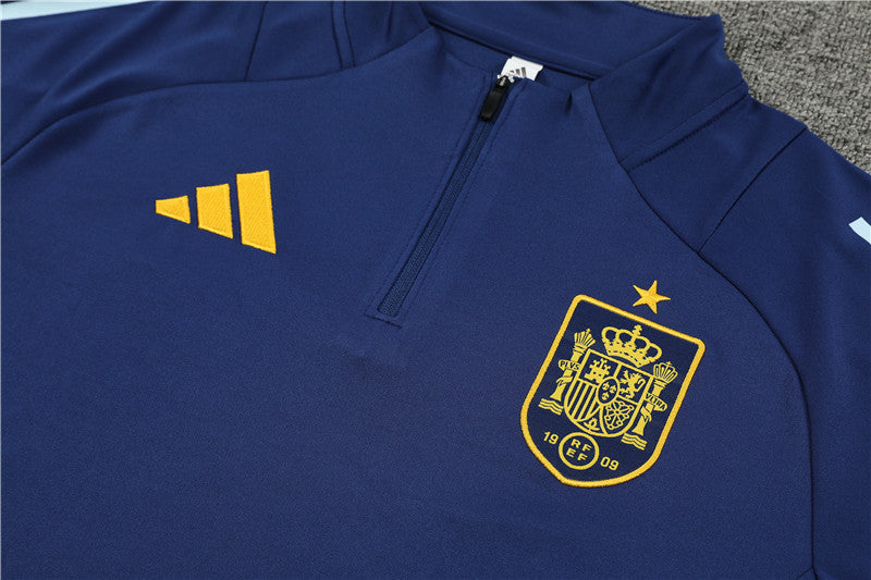 2025 Spain Blue 1/4 Zip Tracksuit