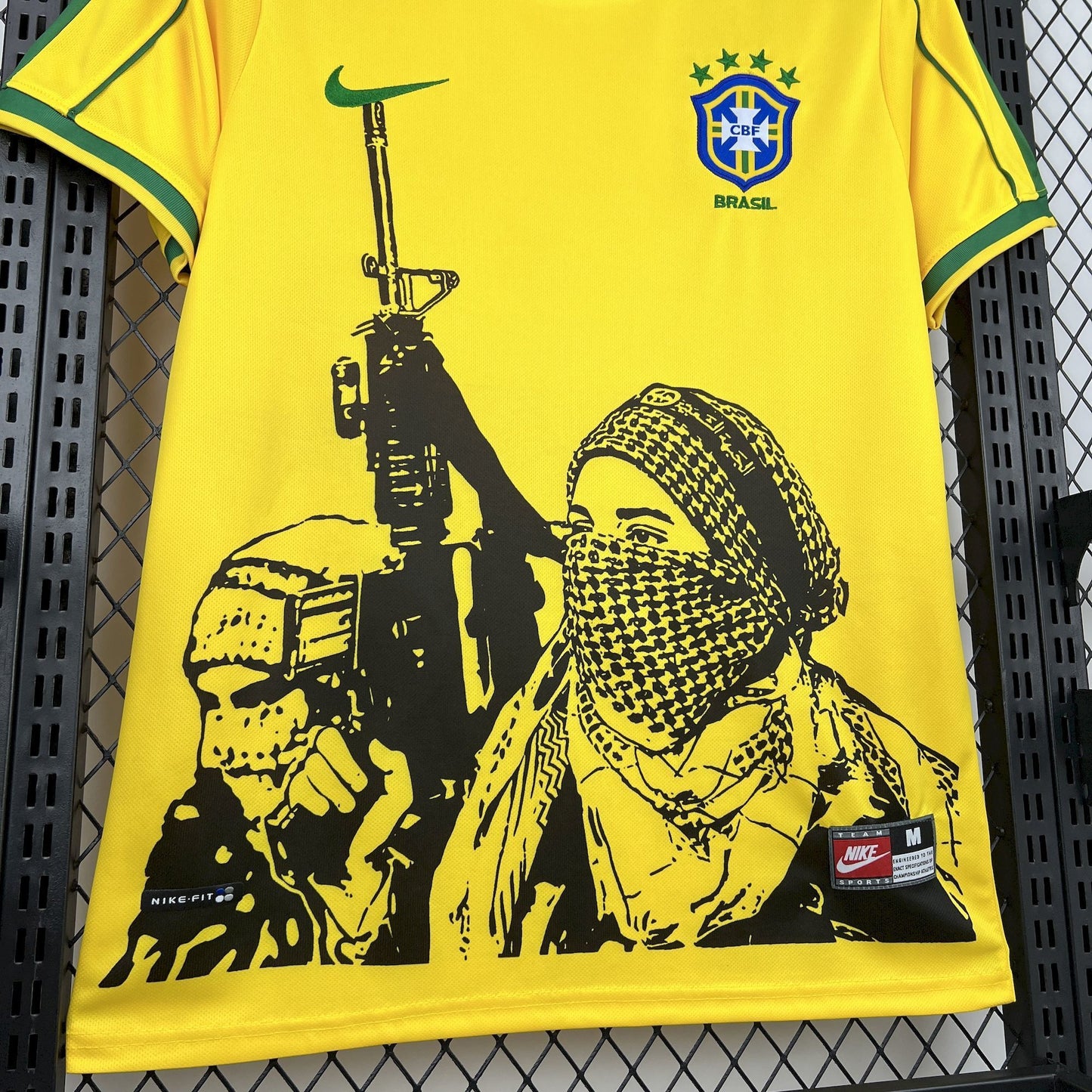 1998 Retro Brazil “Freedom Fighters” Jersey