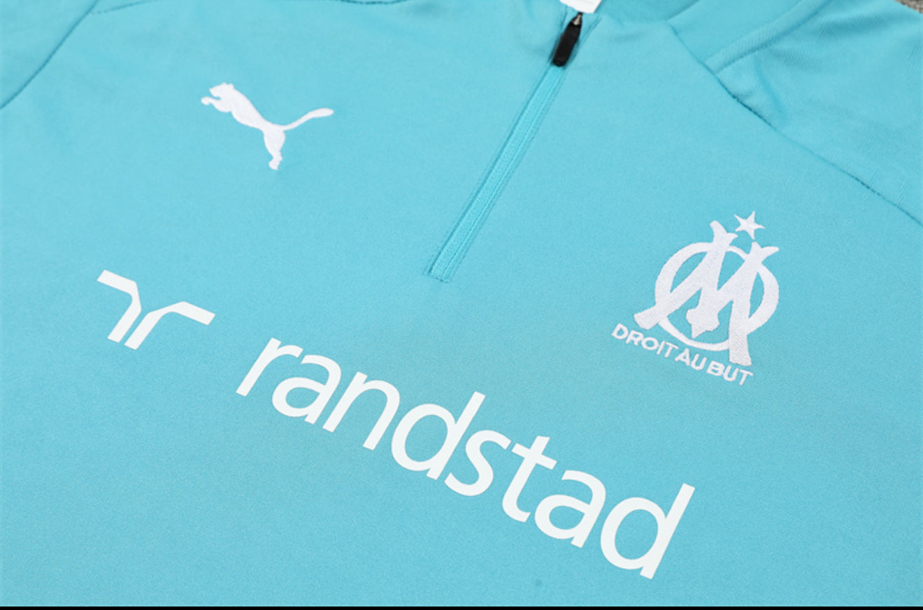 24/25 Marseille Blue 1/4 Zip Tracksuit
