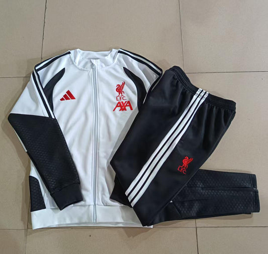 26/27 Liverpool White Full Zip Training Tracksuit