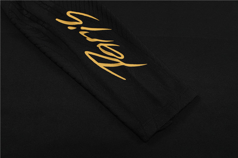 23/24 Jordan x PSG Black And Gold 1/4 Tracksuit